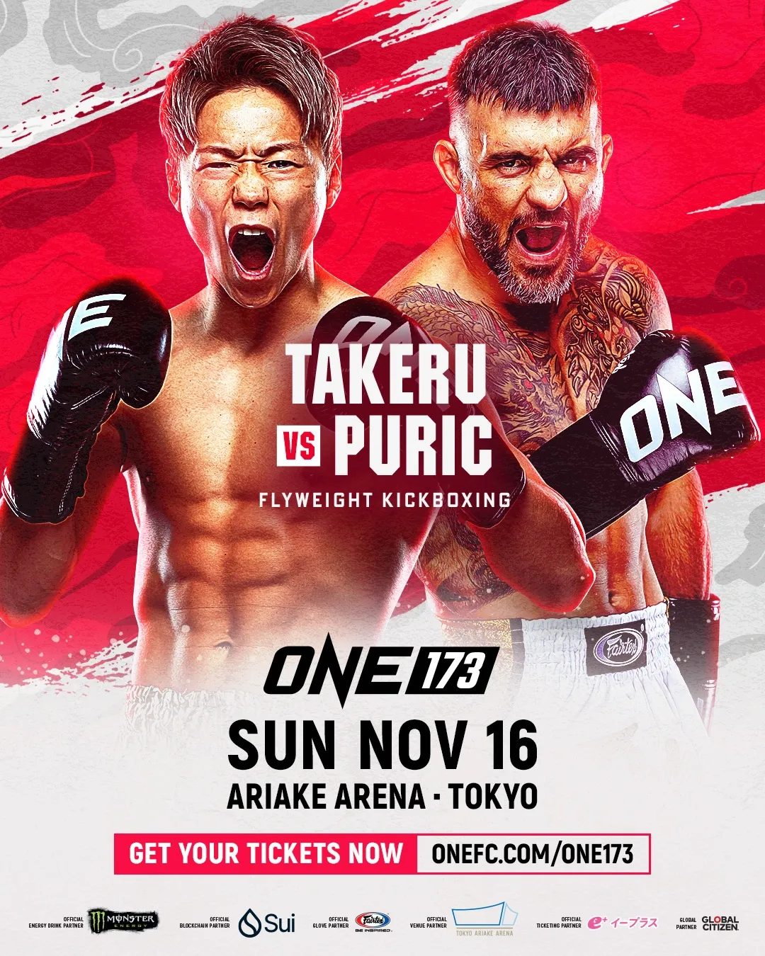 Announcement post Takeru versus Puric