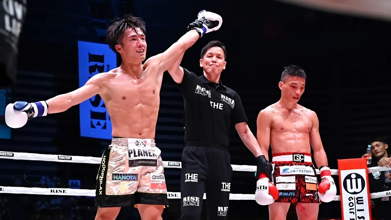 Toki Tamaru triumphant over Kazuki Osaki in the RISE World Series Semifinals.