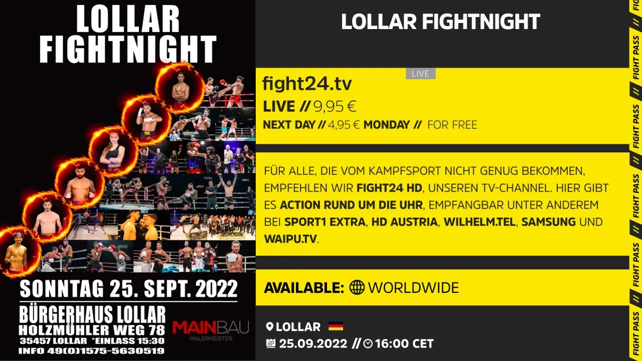 LOLLAR FIGHT NIGHT REGIONAL FIGHT NIGHT Beyond Kickboxing